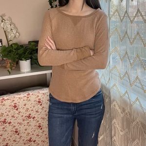 Bella Swan Inspired Tan Thermal Longsleeve
